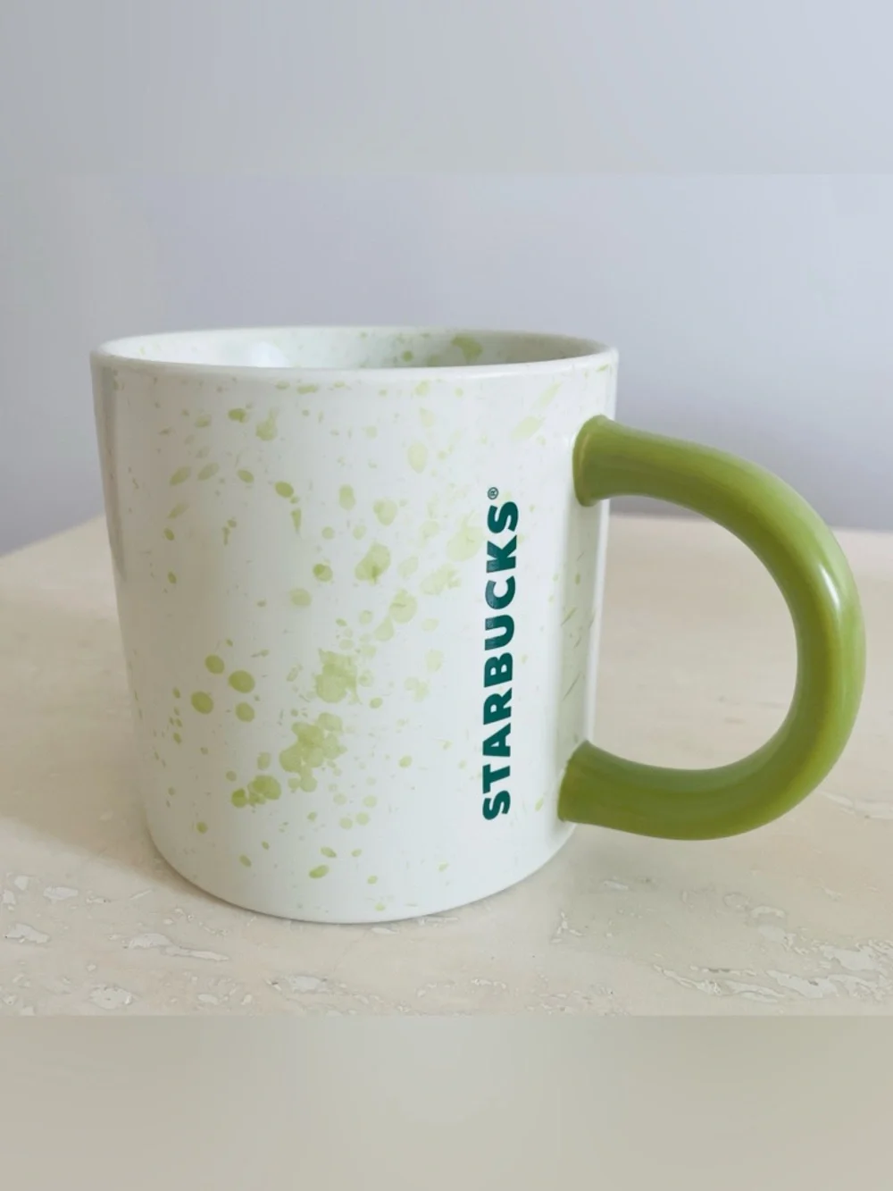 New Starbucks Logo Matcha Collection Splatter Ceramic Coffee Tea Mug Cup 12 oz